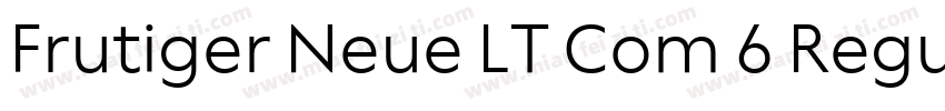 Frutiger Neue LT Com 6 Regular字体转换